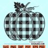 Buffalo plaid pumpkin svg