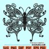 Butterfly mandala SVG
