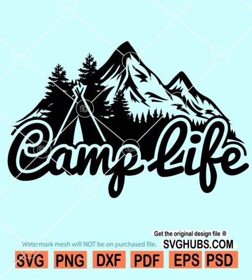 Camp life svg