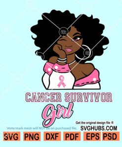 Cancer Survivor Girl SVG