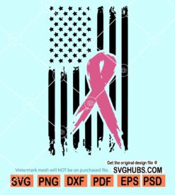 Cancer usa flag svg