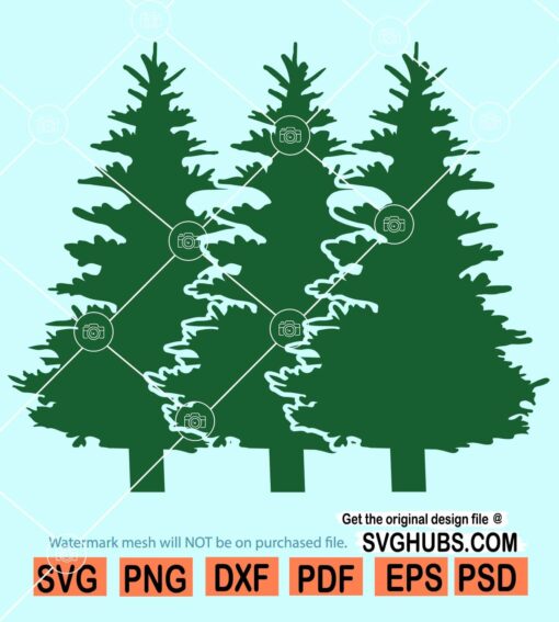 Christmas trees svg