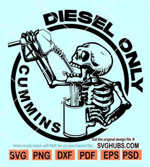 Cummins Diesel Only SVG, Cummins Diesel Only PNG