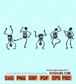 Dancing skeleton SVG