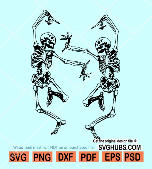 Dancing skeletons SVG