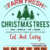 Farm fresh christmas trees svg
