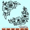 Floral border SVG