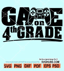 Game on 4th grade svg