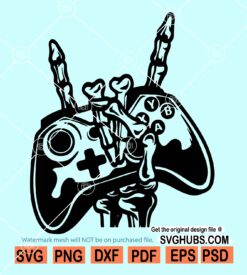 Gamer Skeleton SVG