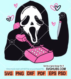 Ghostface Calling Svg