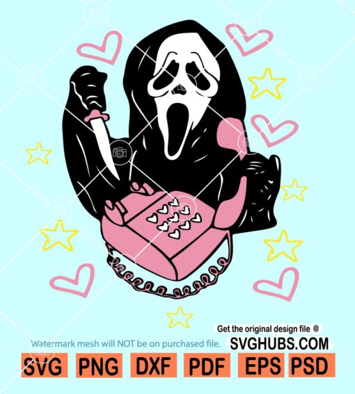 Ghostface Calling Svg