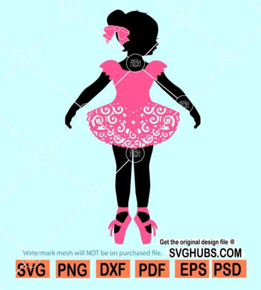 Girl ballerina SVG