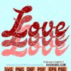 Grunge love svg