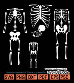 Halloween Skeleton Costume Svg