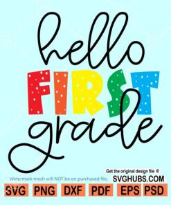 Hello 1st grade SVG
