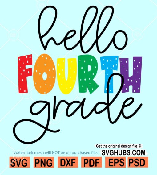 Hello 4th grade SVG