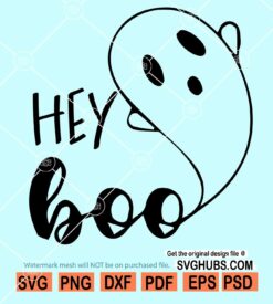 Hey Boo Halloween Svg