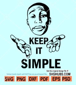Khaby Lame Keep it Simple SVG