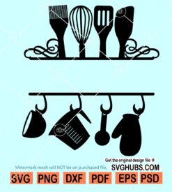 Kitchen Split Frame SVG