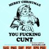 Merry Christmas You Fucking Cunt Svg