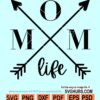 Mom Life cross SVG