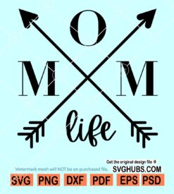 Mom Life cross SVG