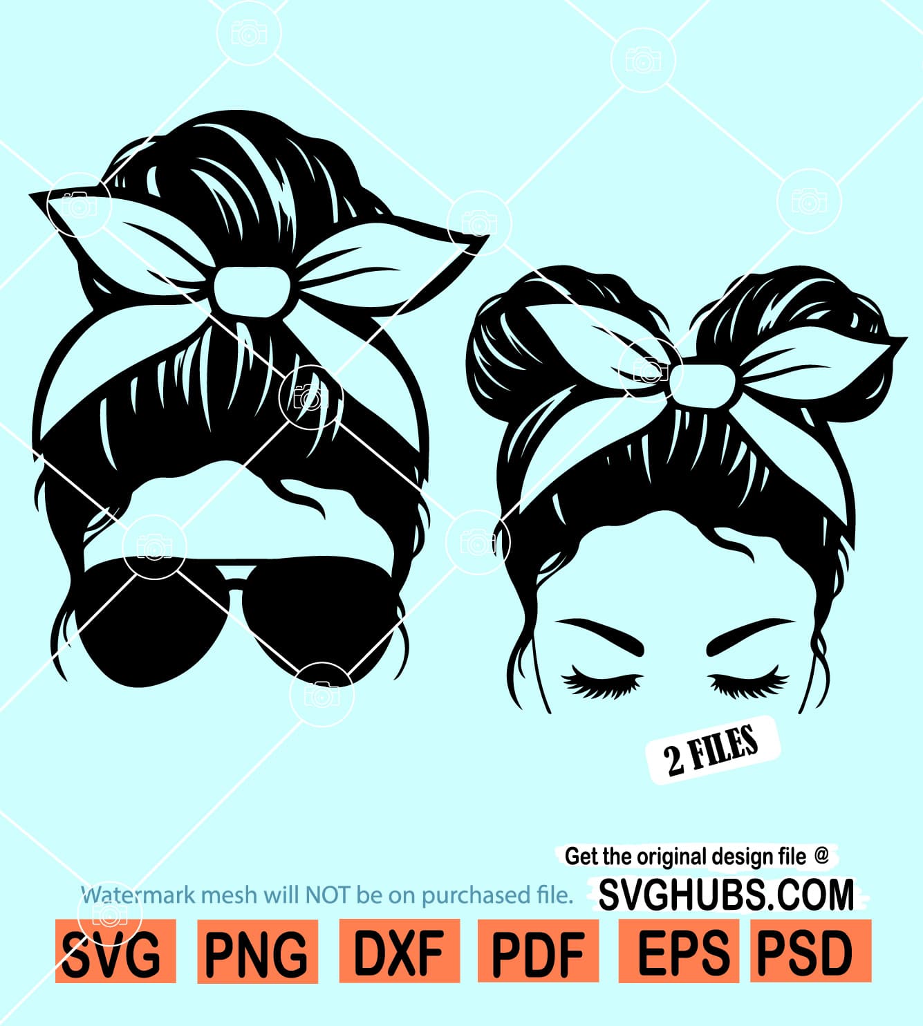 Mom life Kid life svg, Messy bun mom, Messy bun kid, Messy Bun SVG ...