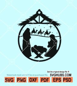 Nativity scene svg