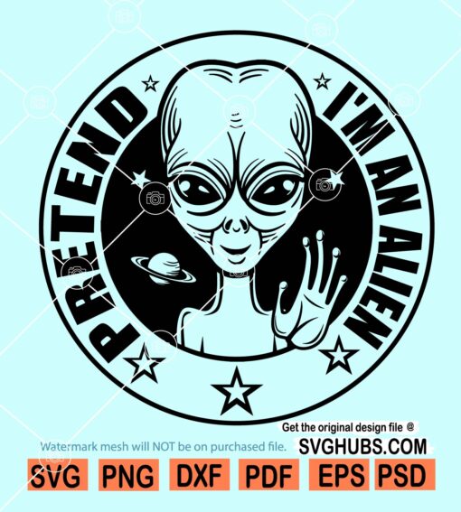 Pretend am an allien SVG