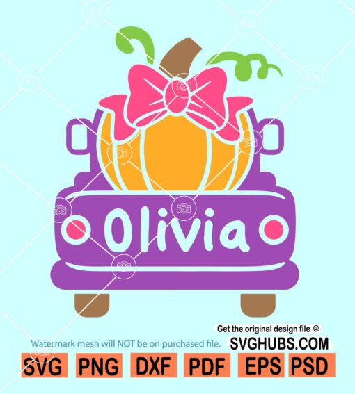 Pumpkin Truck Svg