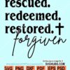 Rescued redeemed restored svg