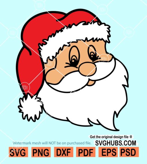 Santa Face SVG