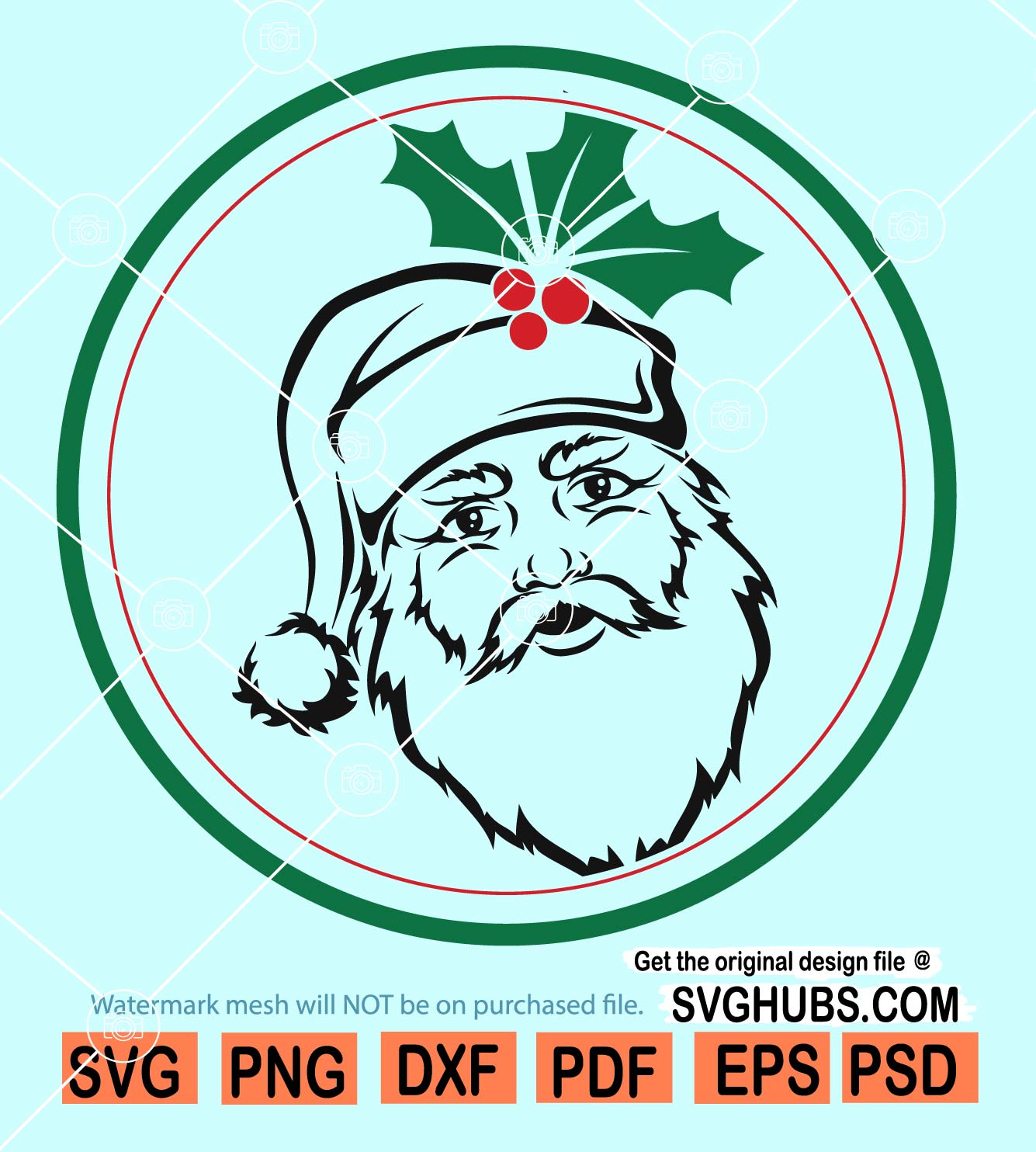 Santa Head SVG