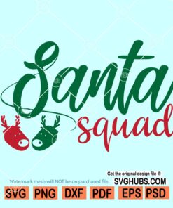 Santa squad SVG
