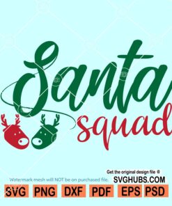 Santa squad SVG