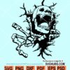 Skull in The Wall SVG
