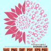 Sunflower Breast Cancer SVG