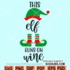 This elf runs on wine SVG