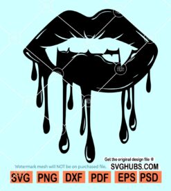 Vampire lips SVG