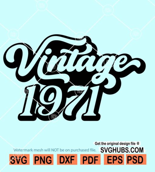 Vintage 1971 SVG