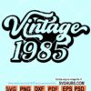 Vintage 1985 SVG file