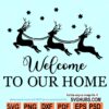 Welcome Christmas sign SVG