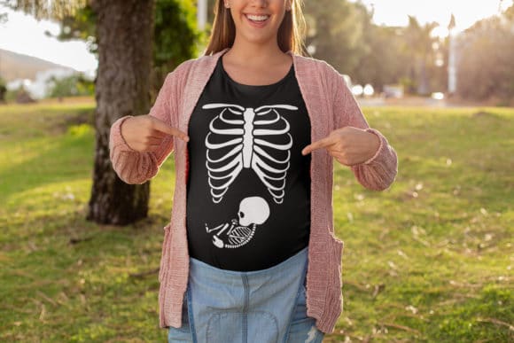 Halloween Skeleton Costume svg, Halloween costume svg, Halloween bones svg, Halloween Maternity Skeleton svg - Image 2