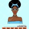 Afro girl svg