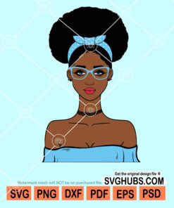 Afro girl svg