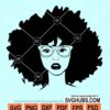 Afro woman svg
