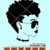 Afro woman svg