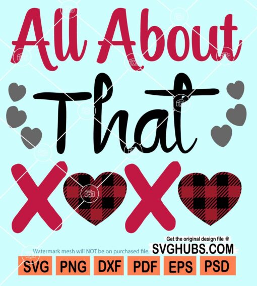 All about that xoxo svg