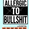 Allergic to bullshit svg