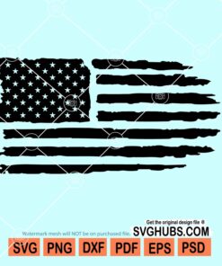 American distressed flag svg